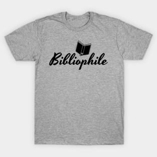 Bibliophile Design - Black T-Shirt